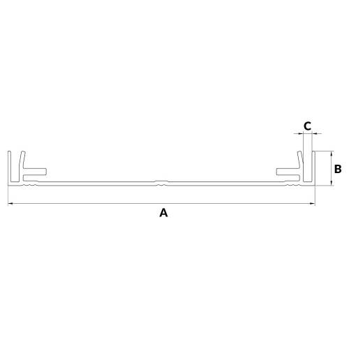 Profil Aluminiowy Radiator 16 cm szeroki - 10 cm
